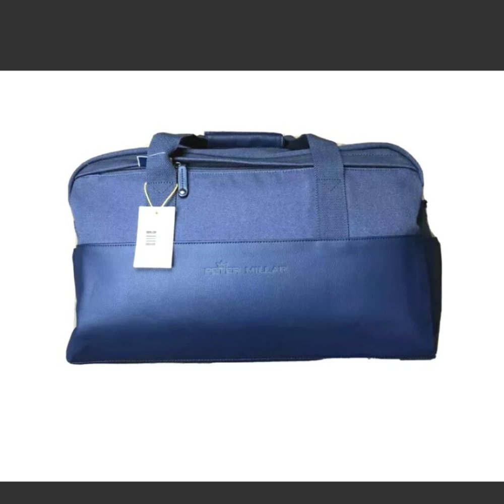 NWT Peter Millar Navy Men’s 20” Duffle Bag Crown S